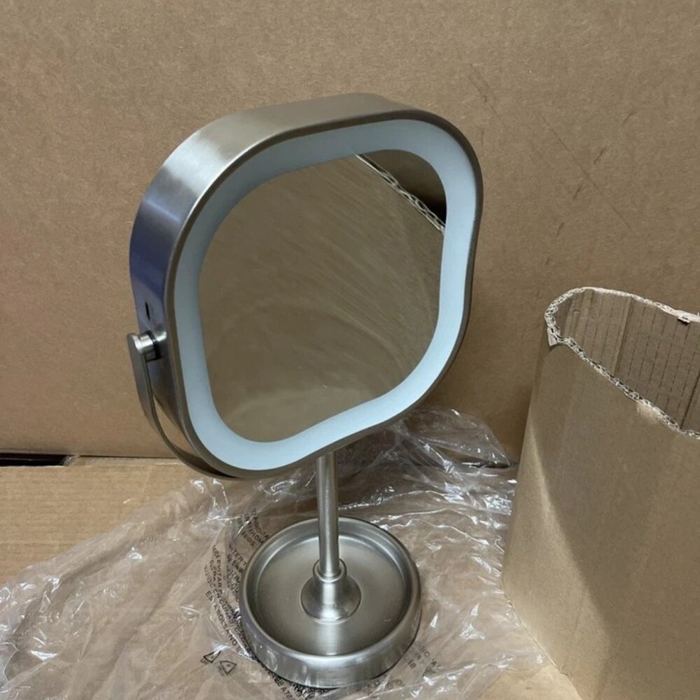 Conair Halo LED Rechargeable Double-Sided Mirror 10x Lighted